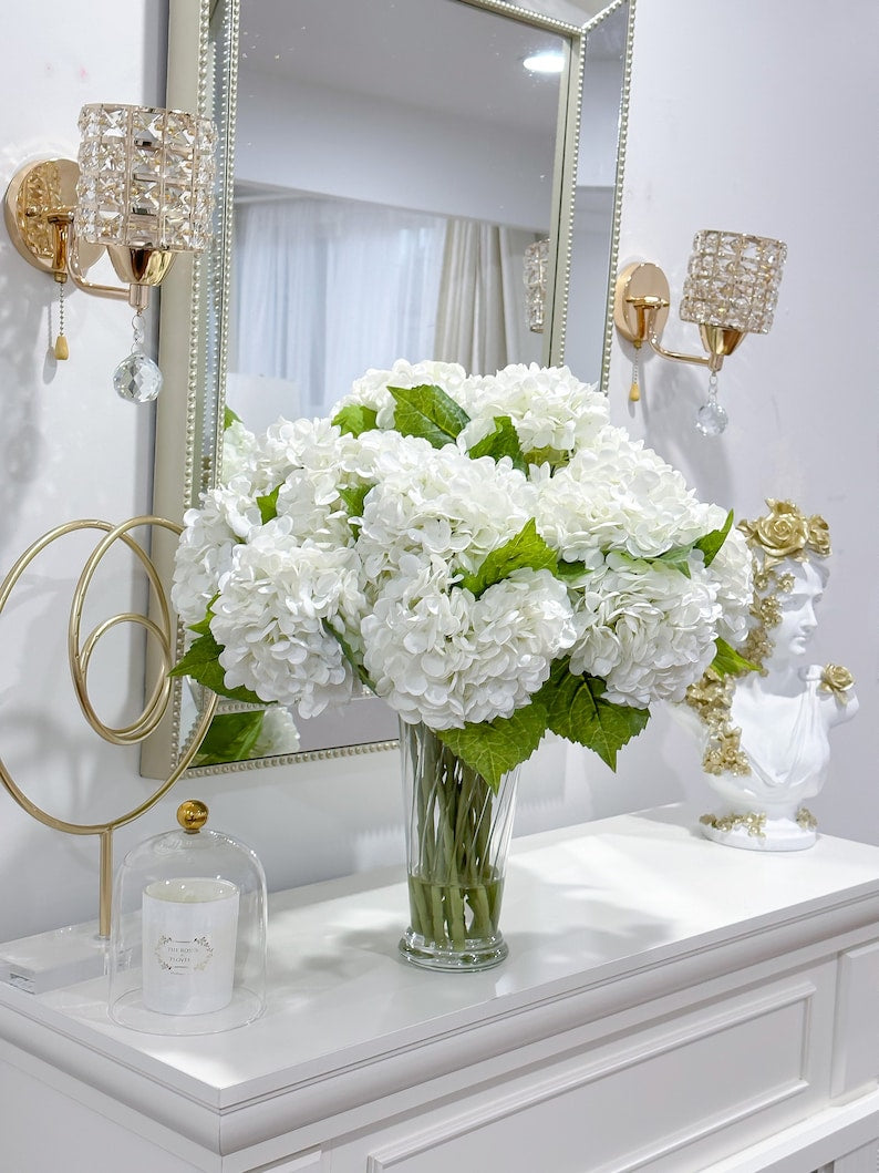 Large Hydrangeas Centerpiece 21-in
