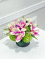 Real Touch Purple Orchid Arrangement - Flovery