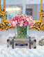 Pink Silk Ranunculus Centerpiece