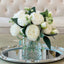 Rose Peonies Arrangement In Glass Vase - Flovery