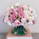 White/Pink Peony Arrangement - Flovery
