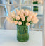 Large Real Touch Pink Tulip Cylinder Arrangement - Flovery