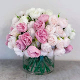 White/Pink Peony Arrangement - Flovery