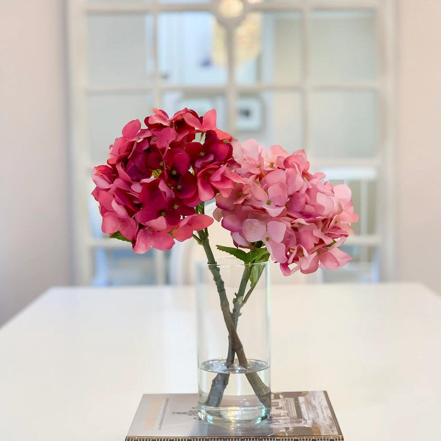 Real Touch Arrangement White Hydrangeas - Flovery