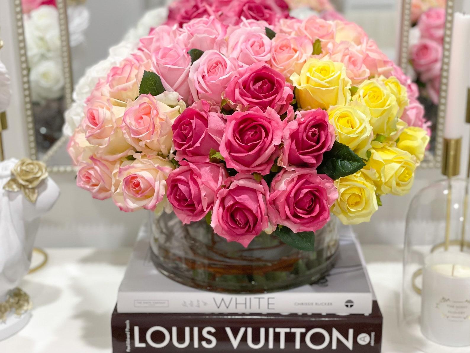 X-Large Exclusive Multicolor Roses Dome Arrangement - Flovery