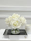 Real Touch Large Roses Arrangement Candleholder Vase - Flovery
