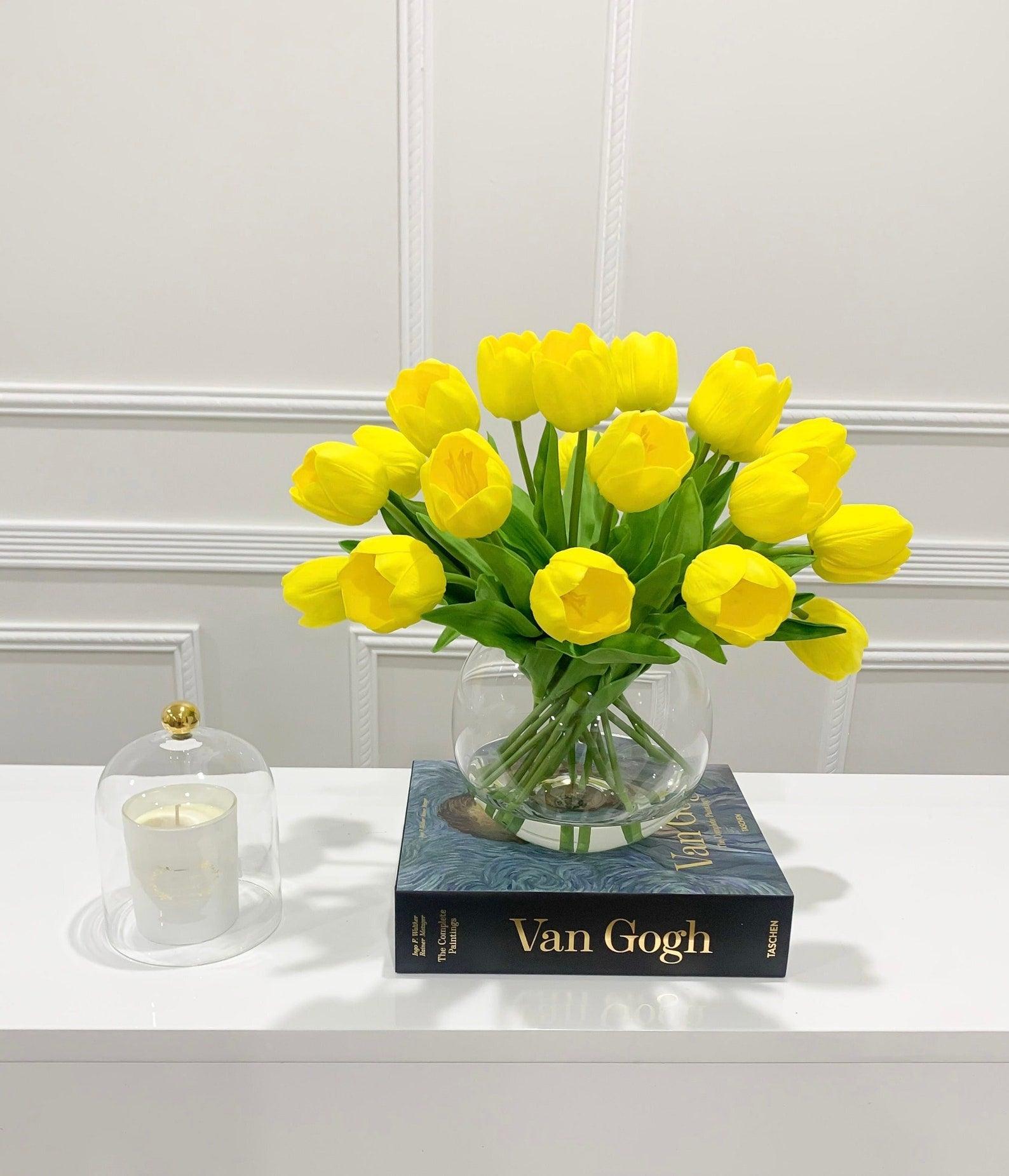 Large 60 Tulip Artificial Flower Arrangement - Flovery