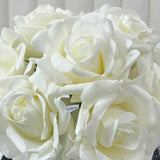 Premium Real Touch Forever White Roses Arrangement