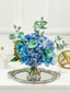 Real Touch Blue Hydrangea with Blue Calla Lily and Orchids Arrangment - Flovery