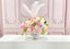 X-Large Real Touch Pink Rose Faux Floral Centerpiece - Flovery