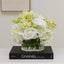 Large Real Touch White Hydrangeas Roses Orchid Arrangement - Flovery