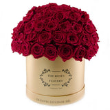 Dome 120 Red Roses Gold Box
