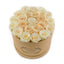 Medium Round Gold Box White Gold Roses - Flovery