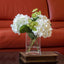 Real touch White Hydrangea and Greenery Arrangement - Flovery