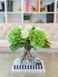Real Touch Green Hydrangea Arrangement - Flovery