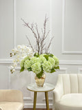 Tall Green Hydrangeas Centerpiece 42-in - Flovery