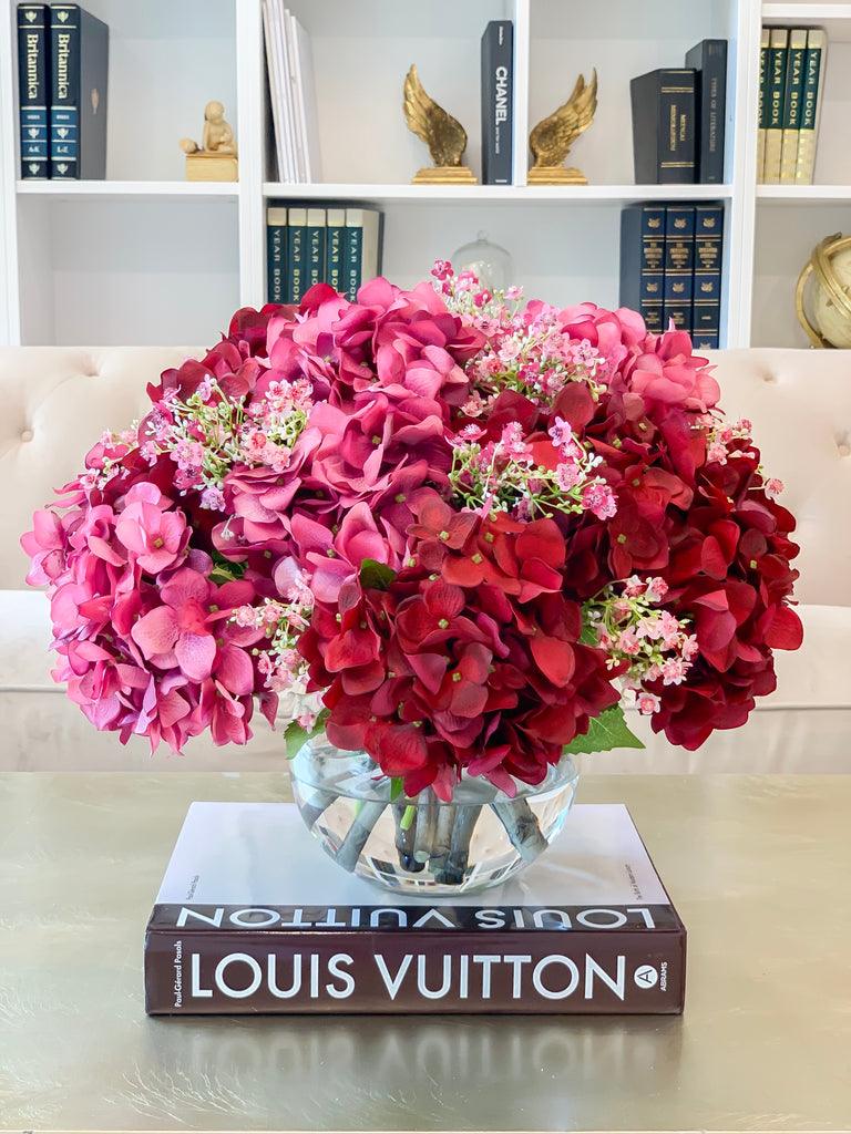17-in Large French Faux Hydrangea Centerpiece - Flovery