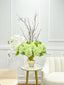 Tall Green Hydrangeas Centerpiece 42-in - Flovery