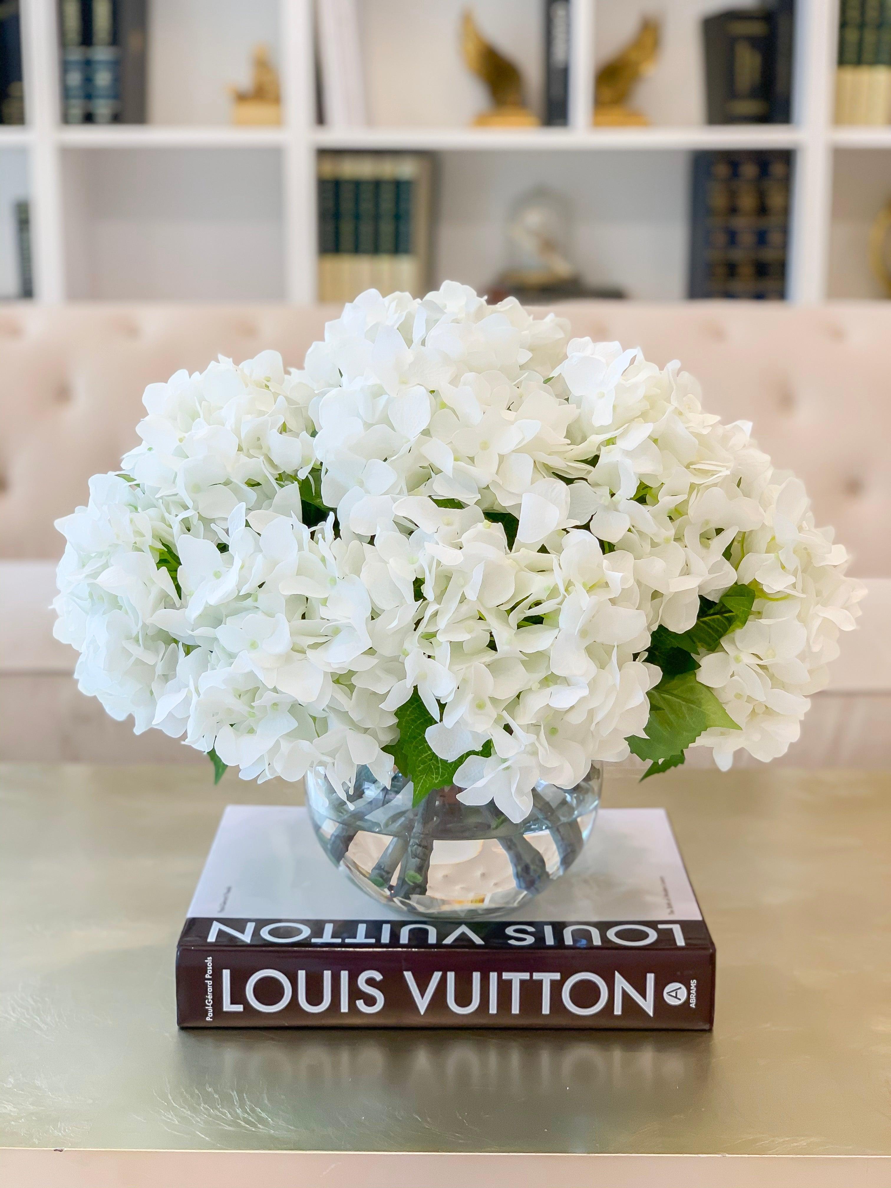 17-in Large French Faux Hydrangea Centerpiece - Flovery