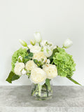 French Country Hydrangea Peony Arrangement - Flovery
