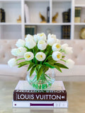 Large Table Centerpiece-Tulips Table Centerpiece-Large Tulip Artificial Flower Arrangement-Real Touch Tulip Flower Arrangement Home Decor - Flovery