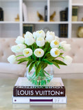 Large Table Centerpiece-Tulips Table Centerpiece-Large Tulip Artificial Flower Arrangement-Real Touch Tulip Flower Arrangement Home Decor - Flovery