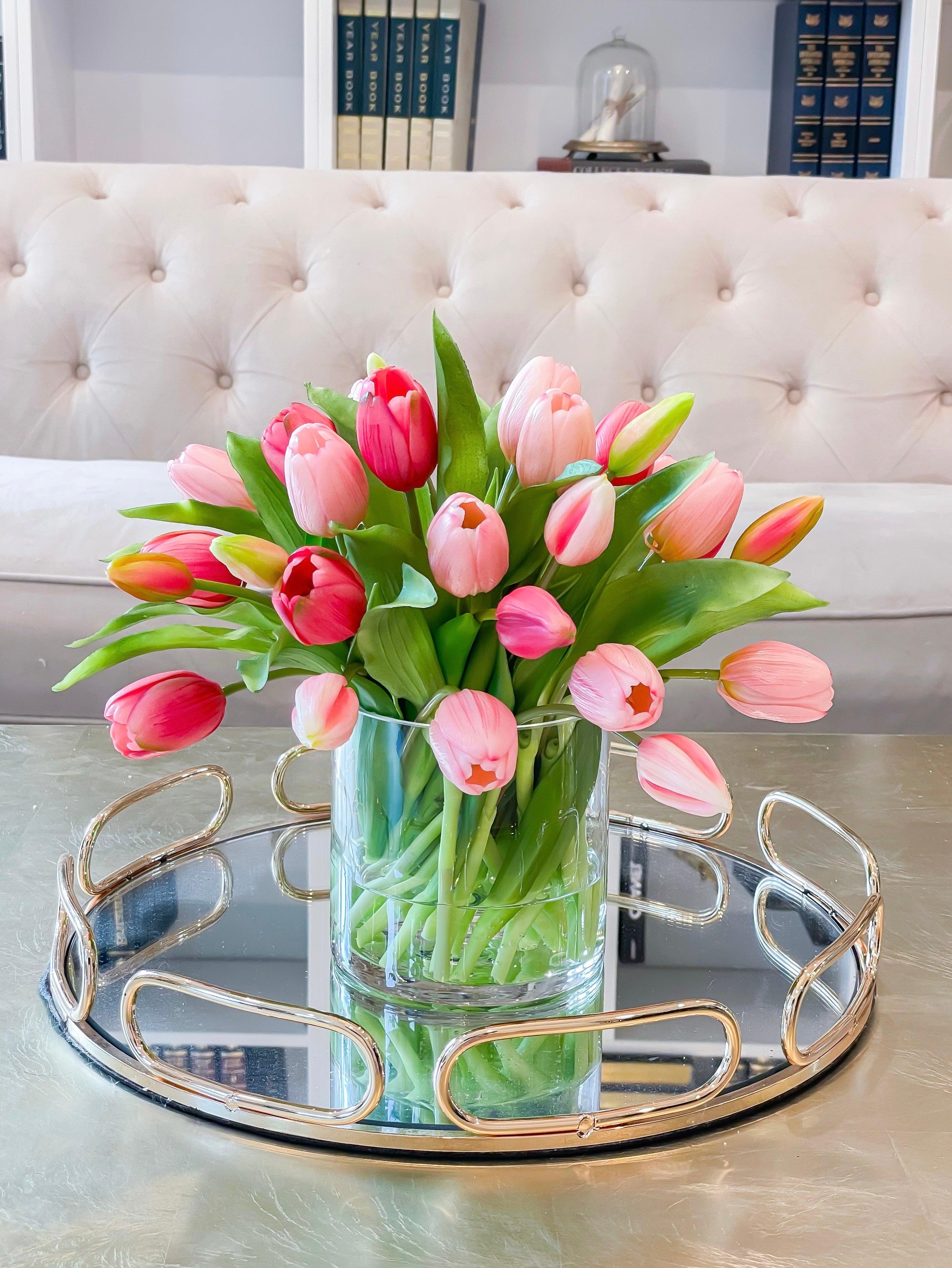 Artificial Tulip Arrangements 5pcs High Quality Silicone Artificial Artificial Tulip Arrangements 5pcs High Quality Silicone Artificial