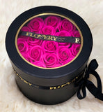 Scented Soap Mixed Hot Pink and White Rose In Elegant Double Gift Box - Flovery