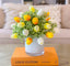 Real Touch Tulip Centerpiece-Real Touch Flower Arrangement-Faux Flower Arrangement-Fake Flowers-Silk Faux Tulip Arrangement In Acrylic Water - Flovery