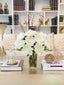 26-in Tall Cream Real Touch Peony Centerpiece Arrangement - Flovery