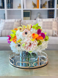 Large Rainbow Table Centerpiece Arrangement - Flovery