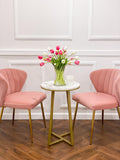 Real Touch Pink White Tulip Centerpiece - Flovery