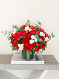 Large Pink Rose Peony Centerpiece - Flovery