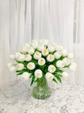Large 50 Tulips French Floral Arrangement - Flovery
