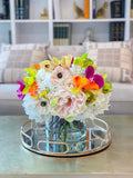 Large Rainbow Table Centerpiece Arrangement - Flovery