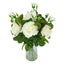 Large Real Touch Pink White English Roses Centerpiece - Flovery