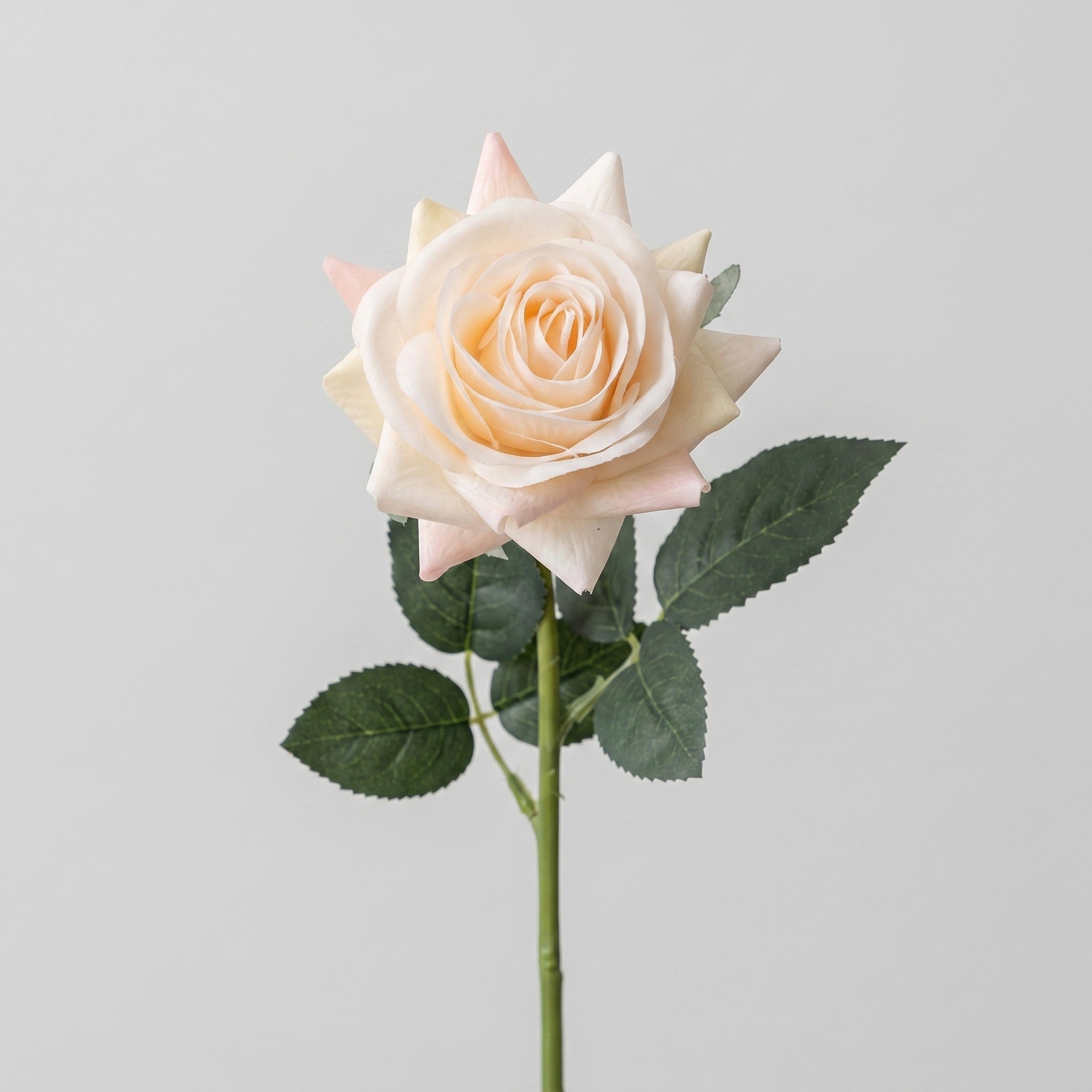 Real Touch Rose Single Stem - Champagne Main image