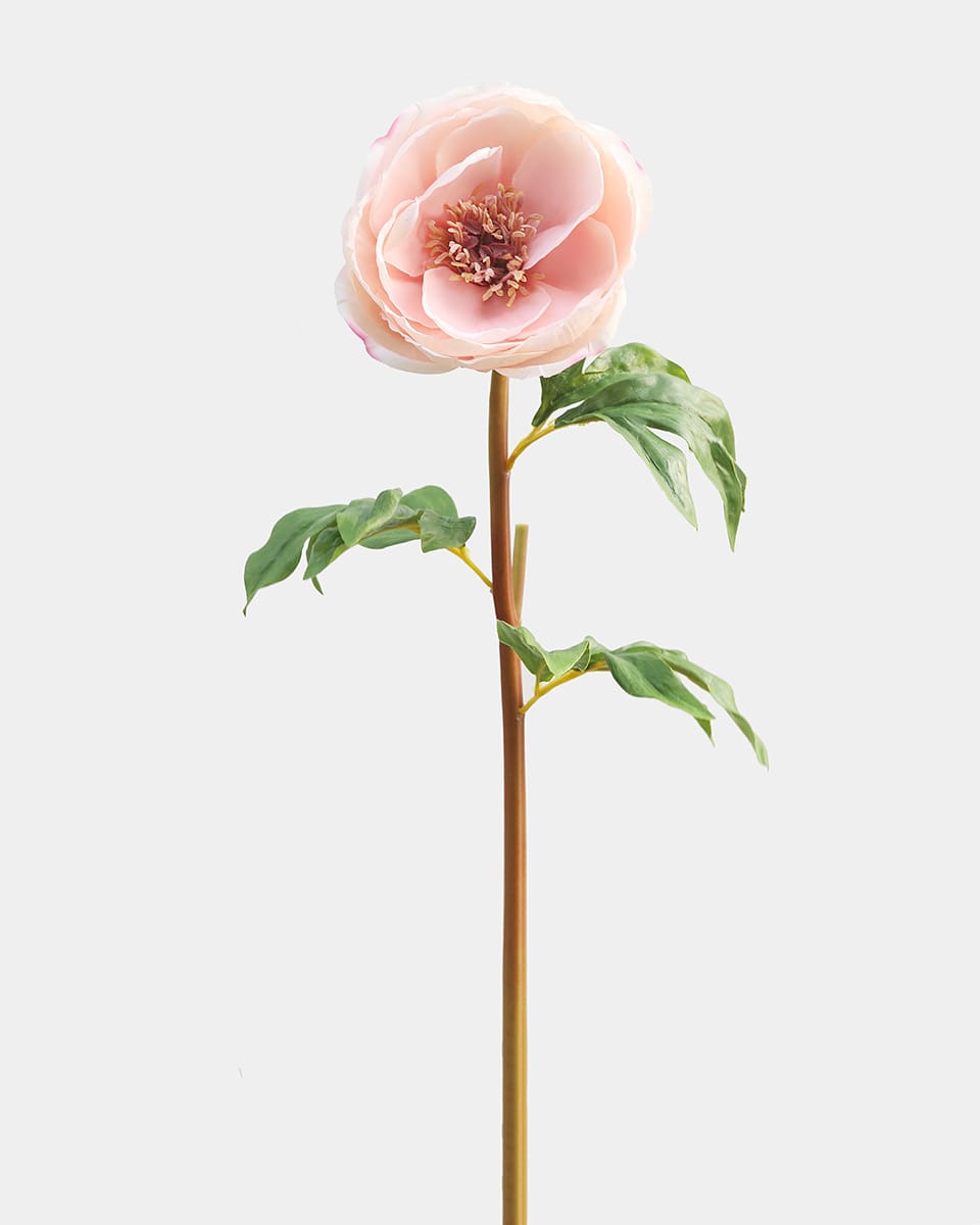 Real Touch Open Pink Peony 21.5" - 1