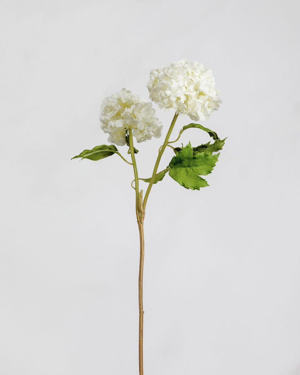 White Faux Snowball 21.5" - 1
