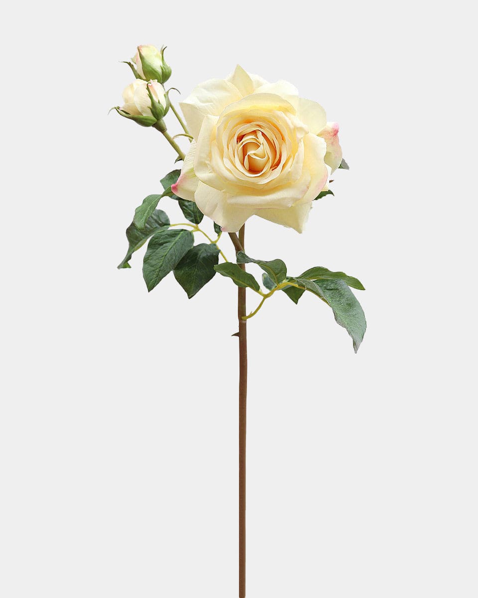Real Touch Prestige Soft Yellow Rose 22" - 1