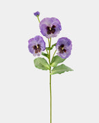Lavender Purple Silk Pansy 21" - 1