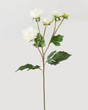 White Artificial Dahlia 22" - 1