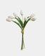 Real Touch White Tulip Bundle 15" - 1
