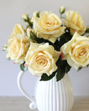 Real Touch Prestige Soft Yellow Rose 22" - 2