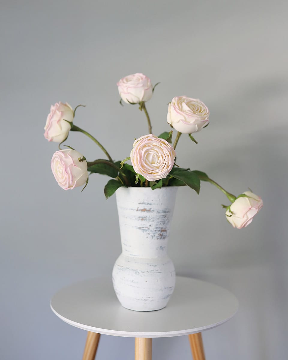 Real Touch Cream Pink English Rose 24" - 2
