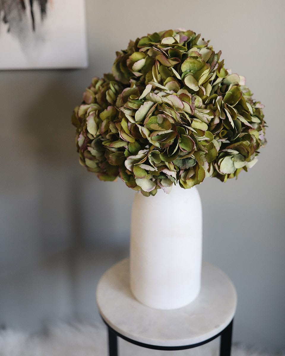 Artificial Green Hydrangea 19" - 2