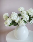 White Faux Snowball 21.5" - 2