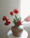 Real Touch Red Parrot Tulip 27" - 2