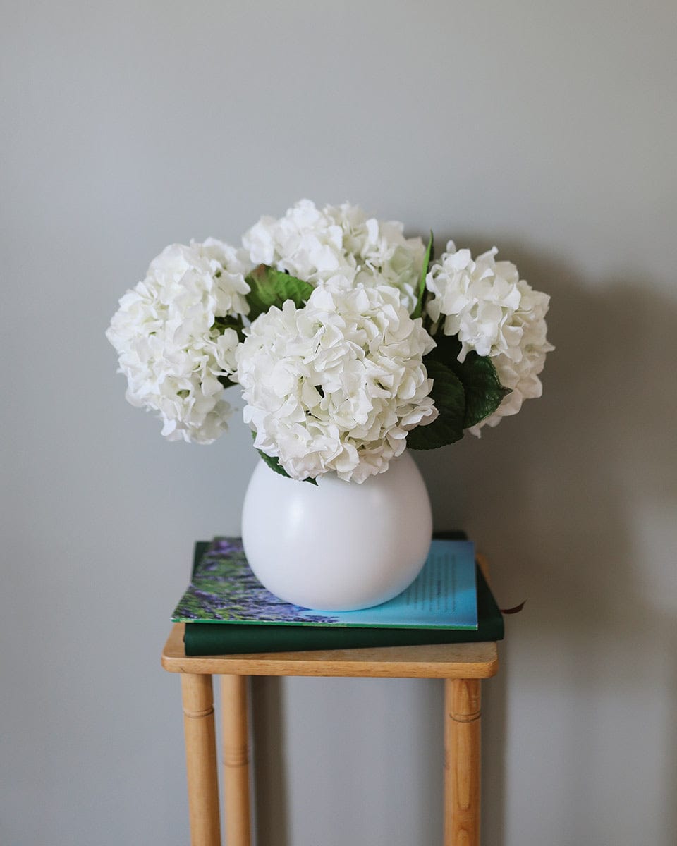 Real Touch White Hydrangea 18” Secondary image