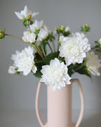 White Artificial Dahlia 22" - 2